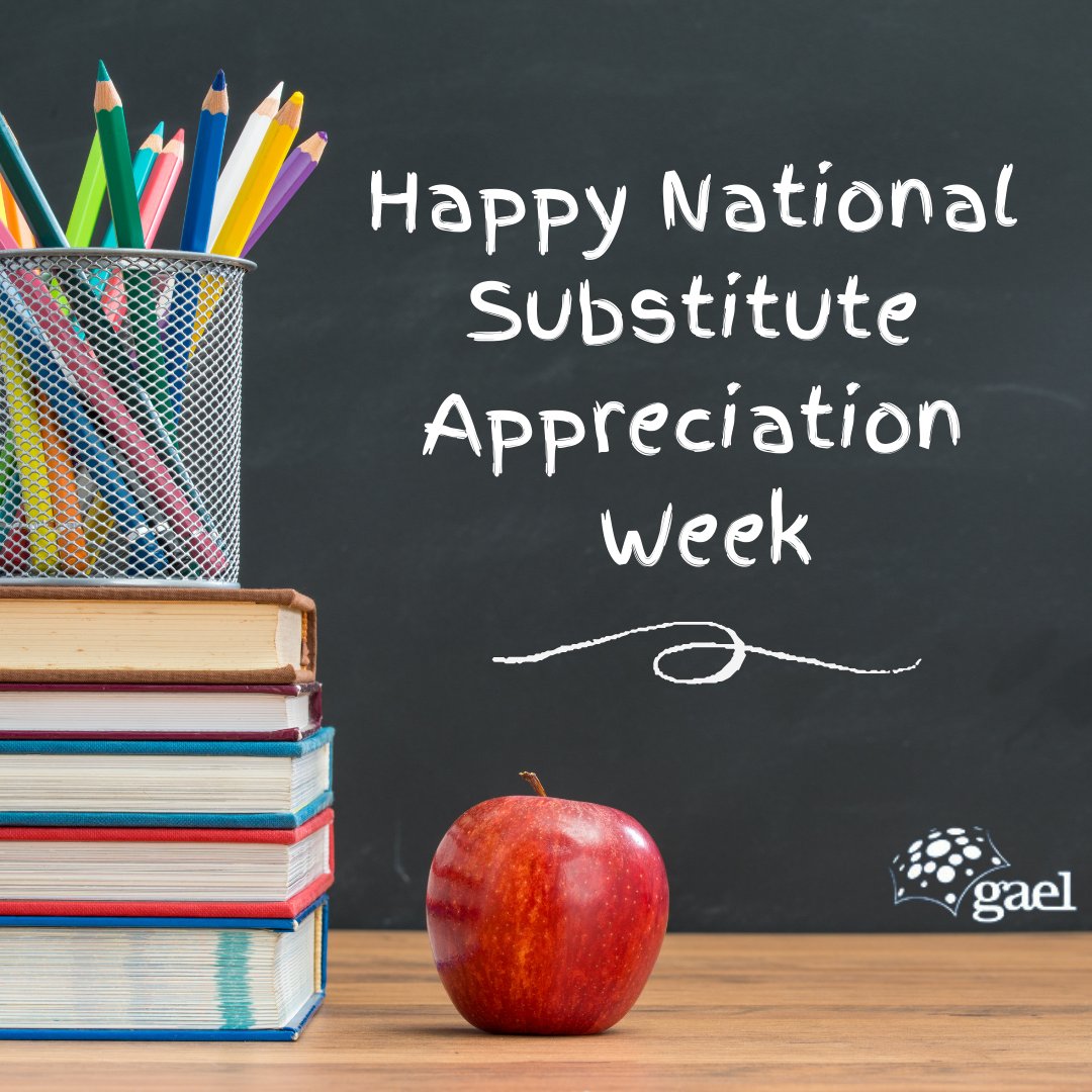 Happy National Substitute Appreciation Week!
#gael #substituteteachers