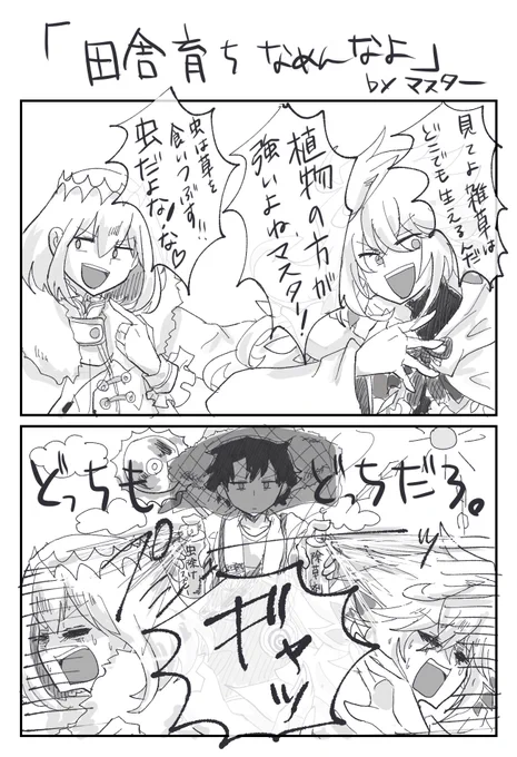 田舎じゃどっちも戦闘相手なんですよ#FGO 