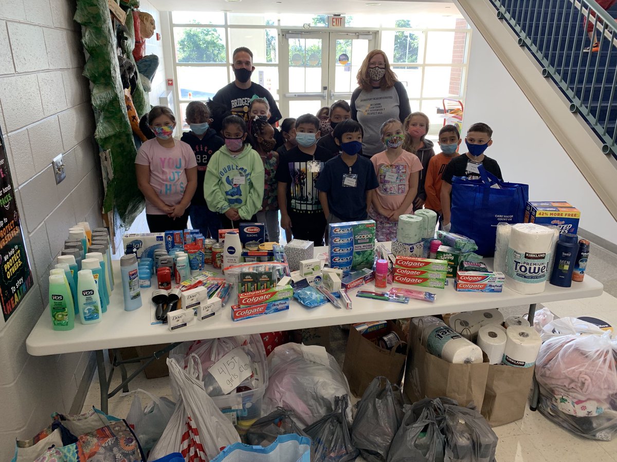 THANK YOU BES Families for supporting our neighbors in need!  All of these donations came in this morning and are being packed up for the Upper Merion Area Community Cupboard!  #BridgeportStrong
