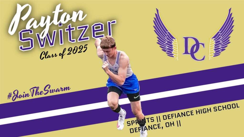 DefiCollegeXCTF's tweet photo. Next up we would like to welcome Payton Switzer from Defiance, Ohio. Welcome to the team Payton! 🐝 #yellowjackets #GoDefiance https://t.co/AQe8gyuI41