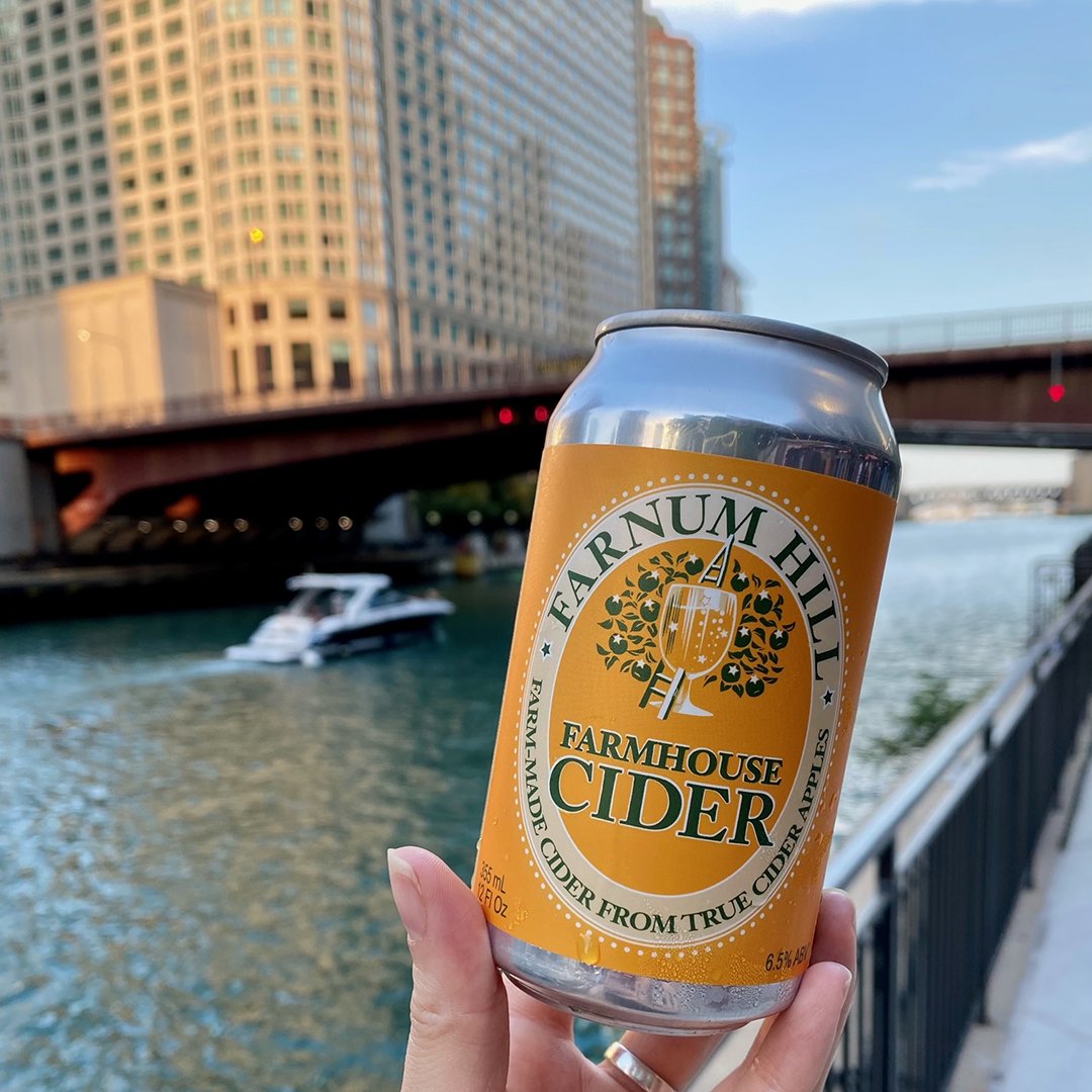 We are excited to announce an Instagram/Facebook Story takeover by our @FarnumHillCider team in Chicago! They will be pouring @FarnumHillCider and posting tonight from @the_riverwalk! The festivities start at 8:00 so be sure to check it out! #ciderlovers #cidercruise #chicago