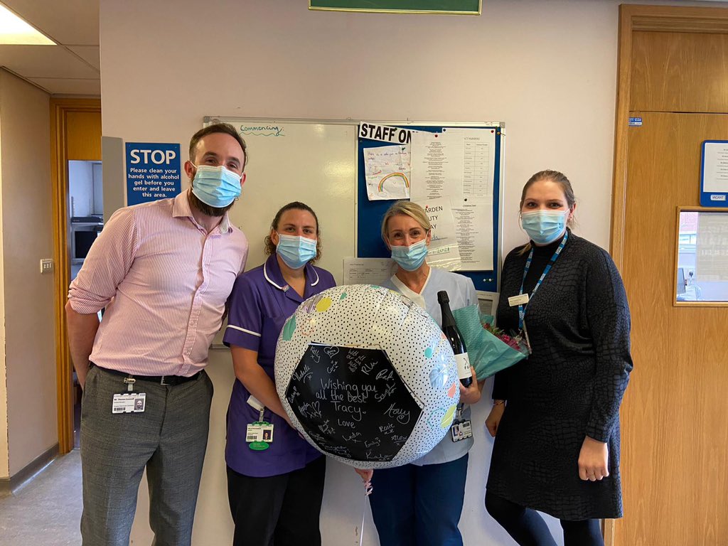 After 23 years, the rock of the maxfac and dental department Tracy Watford - Lead Nurse is leaving us today. Her energy, kindness and leadership will be missed but wishing her all the best for the future. Just remember, don’t be a stranger ☺️!