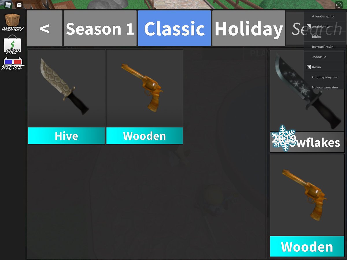 tae_taev2's tweet photo. @BeefUv These are what I have in mm2 I don’t have a lot bc I don’t play mm2 a lot now https://t.co/J5a1FQ55cD