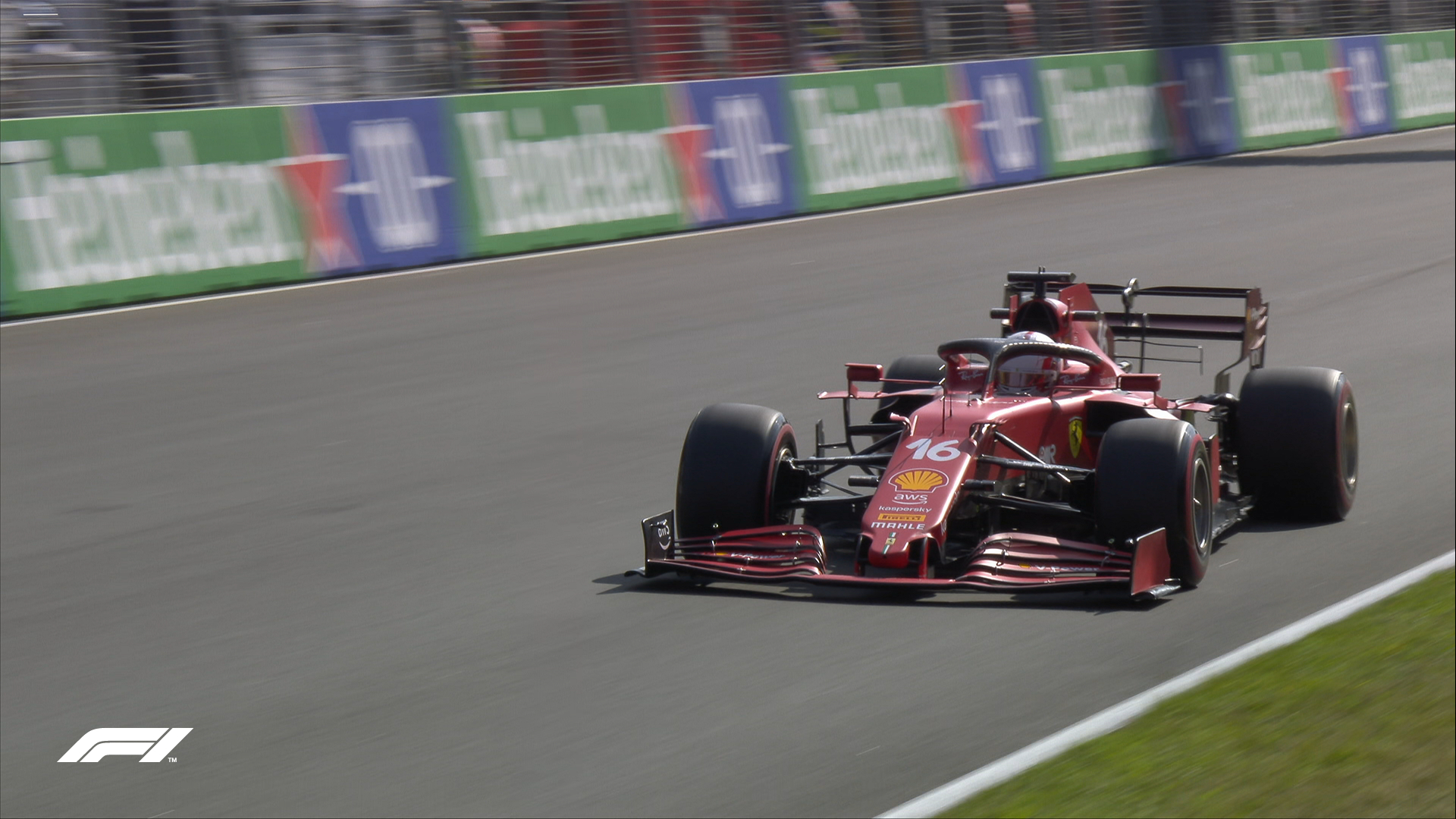 Charles Leclerc, zwycięzca drugiego treningu na torze Zandvoort