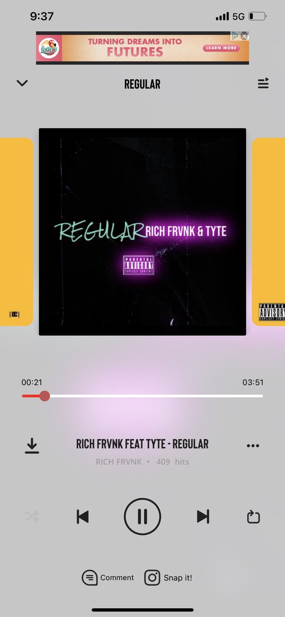 Real_RickyDee's tweet photo. Listen to @real_rickydee - 'RICH FRVNK Feat TYTE - REGULAR' using #CLB #tampa #newmusic #hwh8 #big30 @mymixtapezapp #mymixtapez  https://t.co/2nJCpcaV1S https://t.co/MFDyUMT1f9