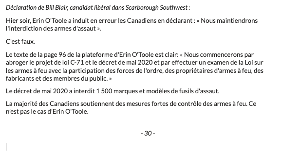 BillBlair's tweet photo. Erin O'Toole has made his position on gun control clear. He’s lying to Canadians https://t.co/xzwh1Bijt2