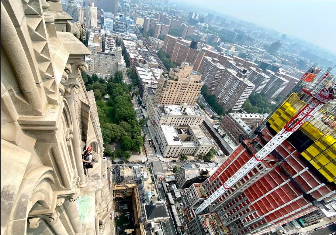 vertical_access's tweet image. FYI - Vertical Access is one of the few rope access firms in the NYC market that have our own special riggers and QEWIs on staff! From start to finish we self perform each aspect of our projects, including this one at @RiversideNYC with Walter B. Melvin &amp;amp; Westerman Construction.