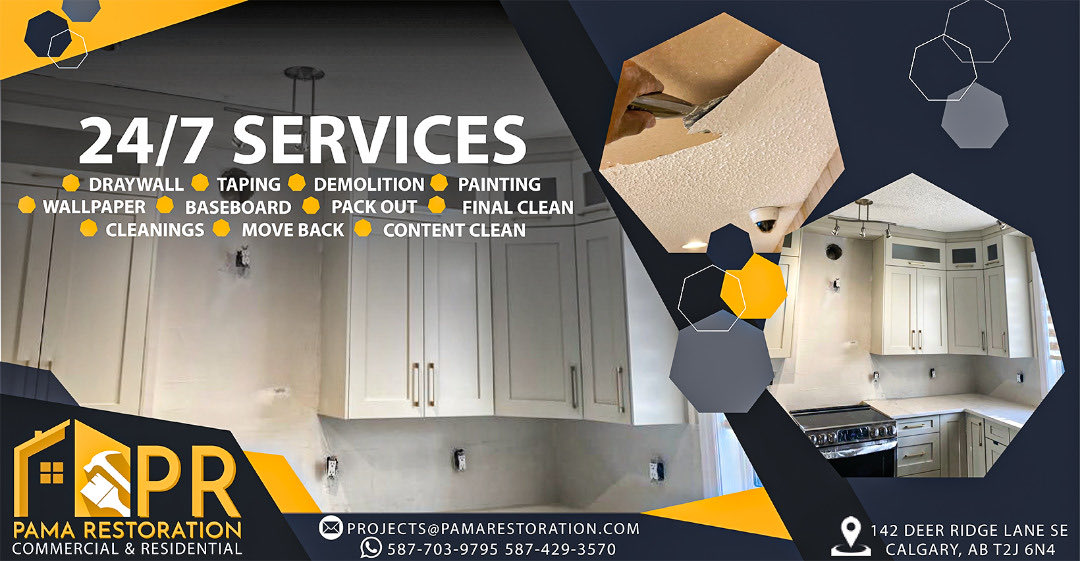 By choosing PAMA RESTORATION for your remodel and restoration, you are supporting a small Canadian business