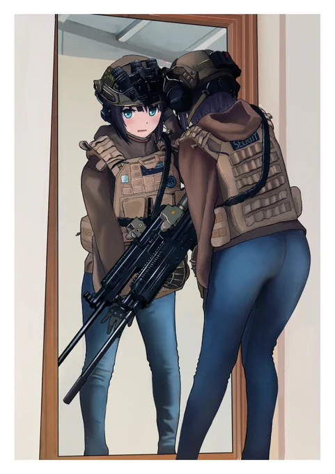 #女の子に銃持たせるの好きゾ
ちなみに、私はAUGが好きです 