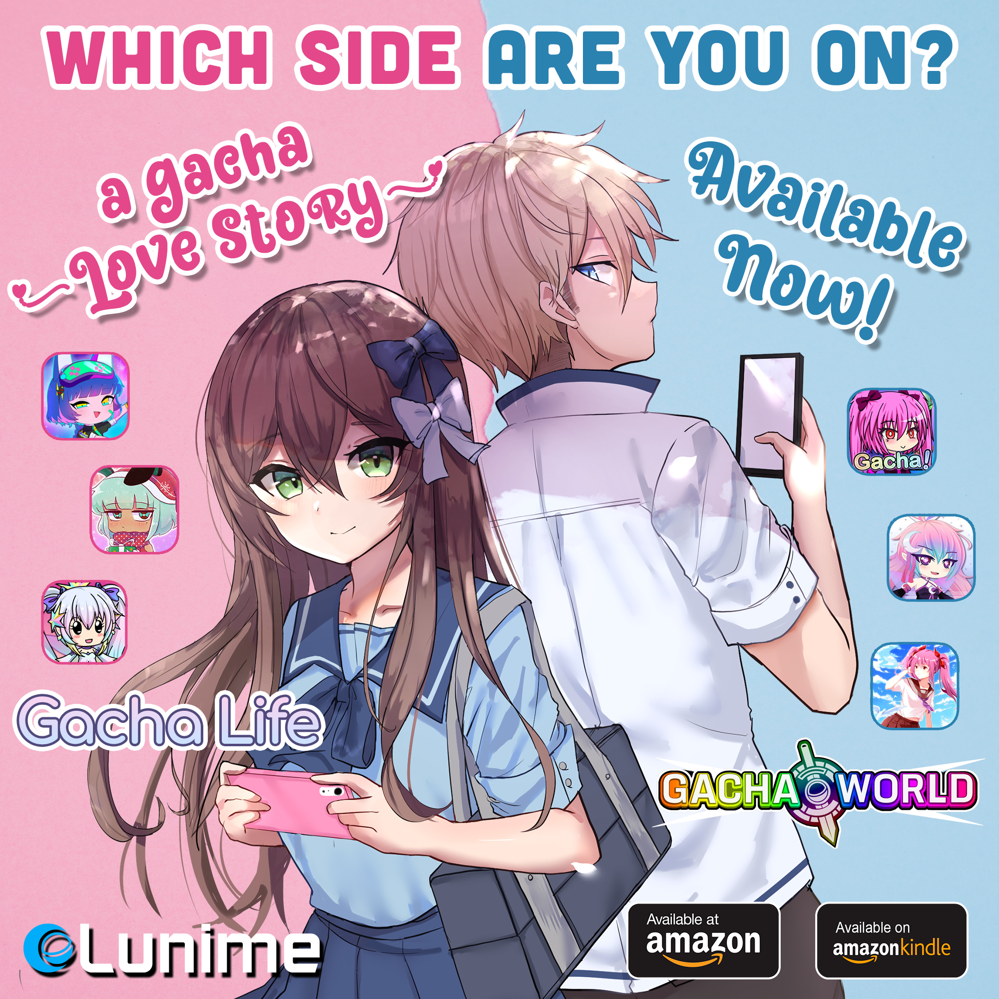 Lunime Which Side Are You On In Our New Light Novel 𝘈 𝘎𝘢𝘤𝘩𝘢 𝘓𝘰𝘷𝘦 𝘚𝘵𝘰𝘳𝘺 The Two Main Characters Disagree About Which Lunime Games Are Better Gacha Life Gacha Club