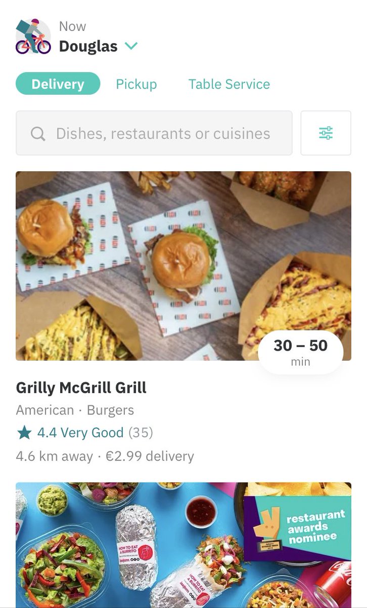 ALehane3's tweet photo. There should be a way to block restaurants on Deliveroo like on social media https://t.co/S15lw2deCv