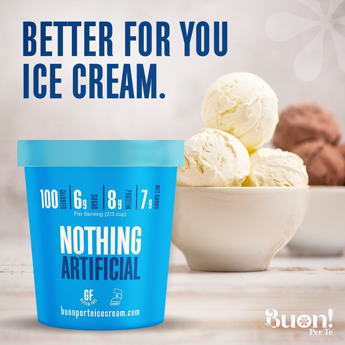 BuonPerTe_IC's tweet photo. Buon! Per Te™ Ice Cream tastes deliciously sweet and creamy. Plus it’s low in calories with no added sugar!
#creamyicecream #icecream #goodforyouicecream #allulose #lowfaticecream #lowfatfood https://t.co/LzZcsjdKMU