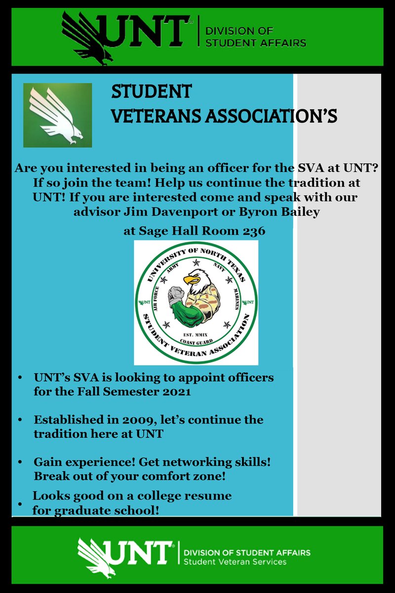 Student Veteran Advocates at UNT tweet media