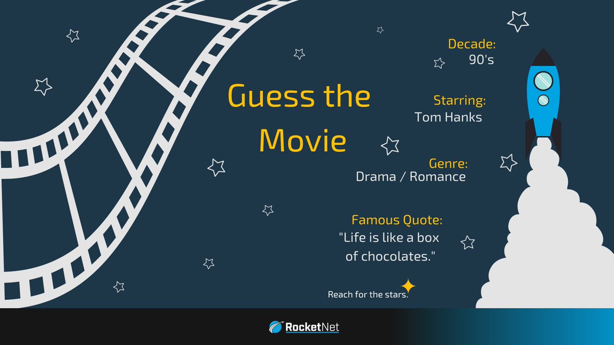 rocketnetza's tweet photo. Enjoy Movie Night with RocketNet.
#rocketnet #movienighttrivia #guessthemovie #interneteducation #climbonboard #reachforthestars #switchisp https://t.co/IFE3vzQjwM