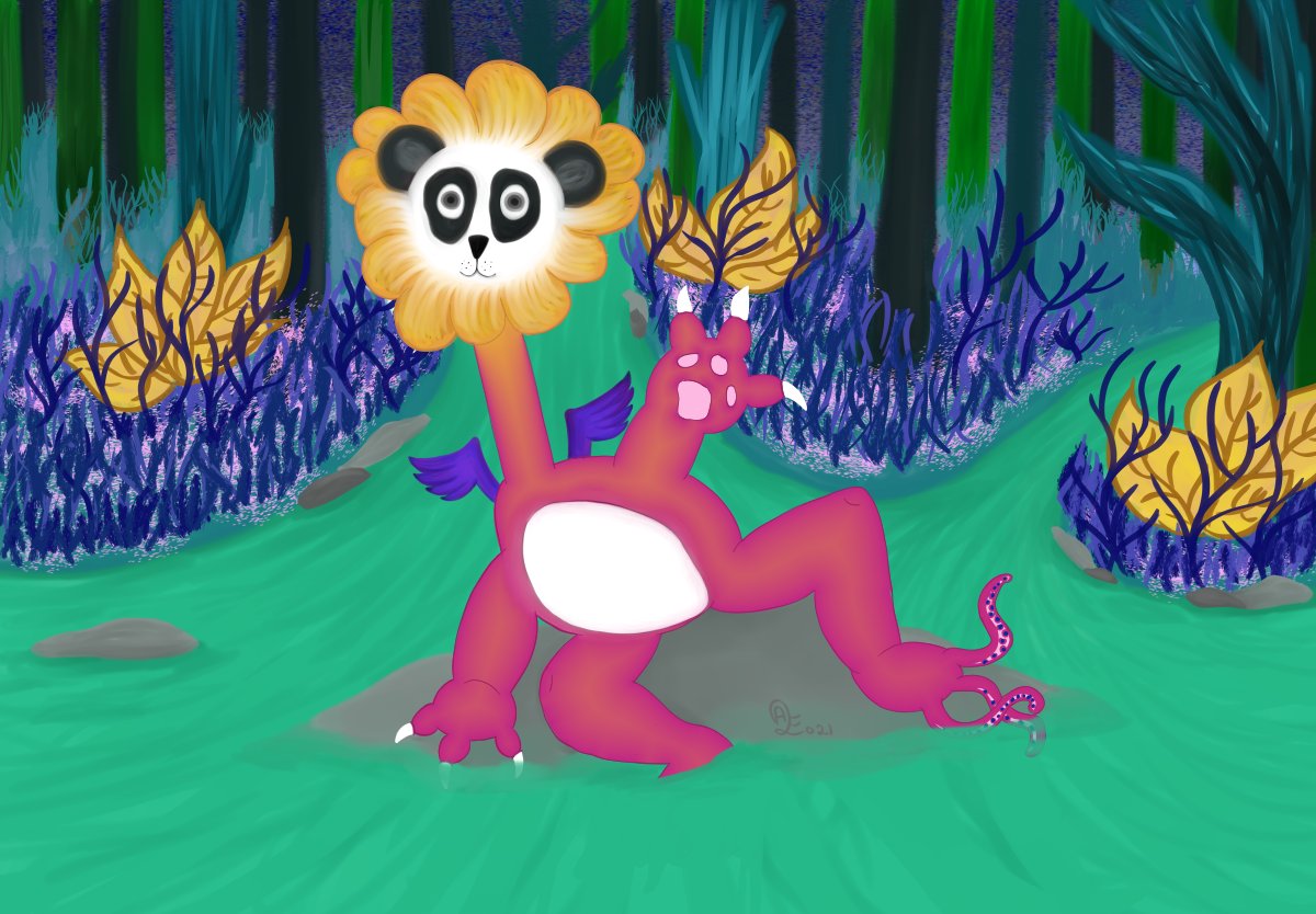 art2escape's tweet photo. Cute, creepy creatures are definitely my favorite. When I receive requests on my stream, they usually start off with "draw a panda flower!" And this is what happens 😂 💙
.
.
.
#panda #art2escape #pandaflower #weirdart #tentacles #scifi #smallartbusiness #digitalart #colorfulart https://t.co/KIysCA1yp3