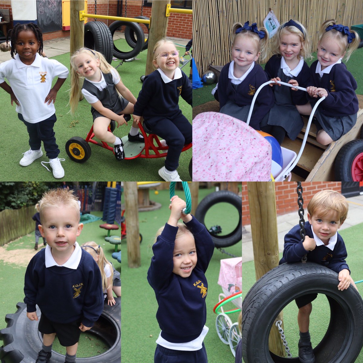 KirkhamGrammar's tweet photo. Our @KirkhamGrammar Pre-School children have had a wonderful first day back in school! It is lovely to welcome our new children to the KGS family. #outdoorlearning #preschooleducation #firstdaybackatschool #KGSfamily https://t.co/EFD38CtzgW