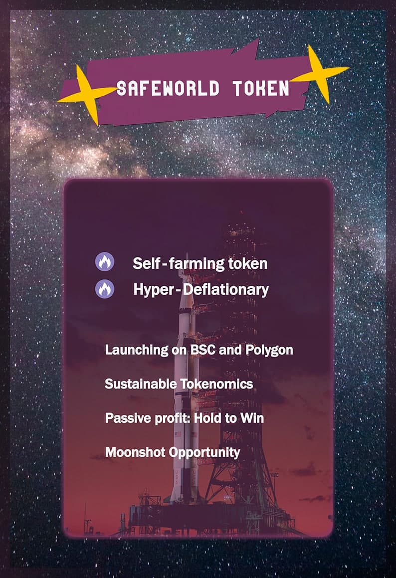 WorldSwap's tweet photo. #SafeWorld🚀

💥The Passive Investing Token💥
Thanks to its enhanced tax schema, and the lack of new Token emission, SafeWorld is the first Token that makes you a profit just by holding it in your wallet.

👉More info: https://t.co/HK7cRjK5nG

#BSC #Polygon #WorldSwap #ToTheMoon https://t.co/jefRMj0Dfo
