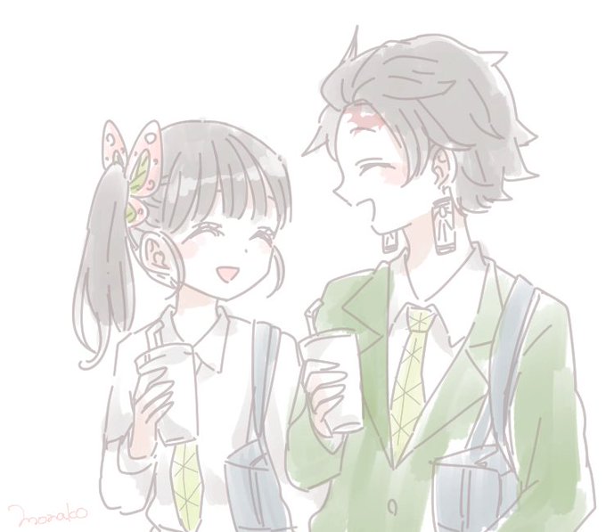 もなこさんがTwitterに投稿した栗花落カナヲ(鬼滅の刃)のイラスト。