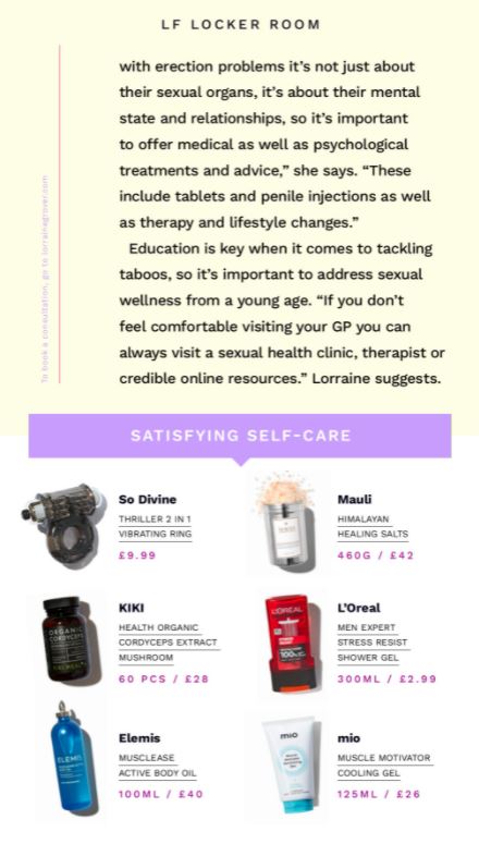 The taboo around #sexualhealth often makes it a difficult topic to discuss.

Sex therapist at The London Clinic <a href="/lekgrover/">Lorraine Grover (She/her) 🧡💜</a> spoke to <a href="/lookfantastic/">LOOKFANTASTIC</a> about common issues that men experience – and when it might be time to seek professional advice.

bit.ly/3zIu4pJ