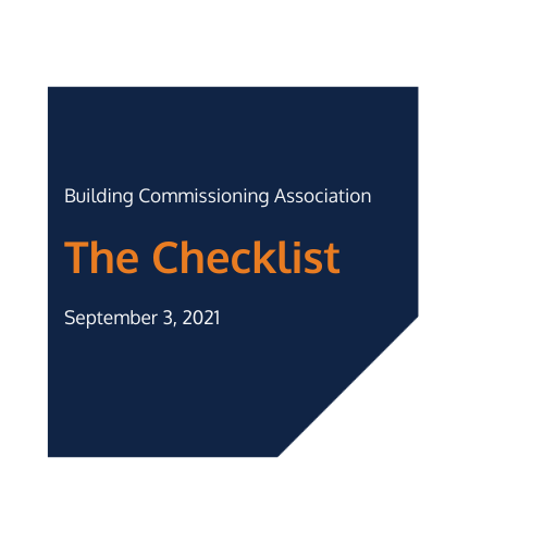 bcxaorg's tweet photo. A little bit of light reading for your long weekend, here's the latest edition of The Checklist! #bcxa #buildingcommissioning #commissioning - - https://t.co/8BxW7r9DdB https://t.co/5D6mnylOrP
