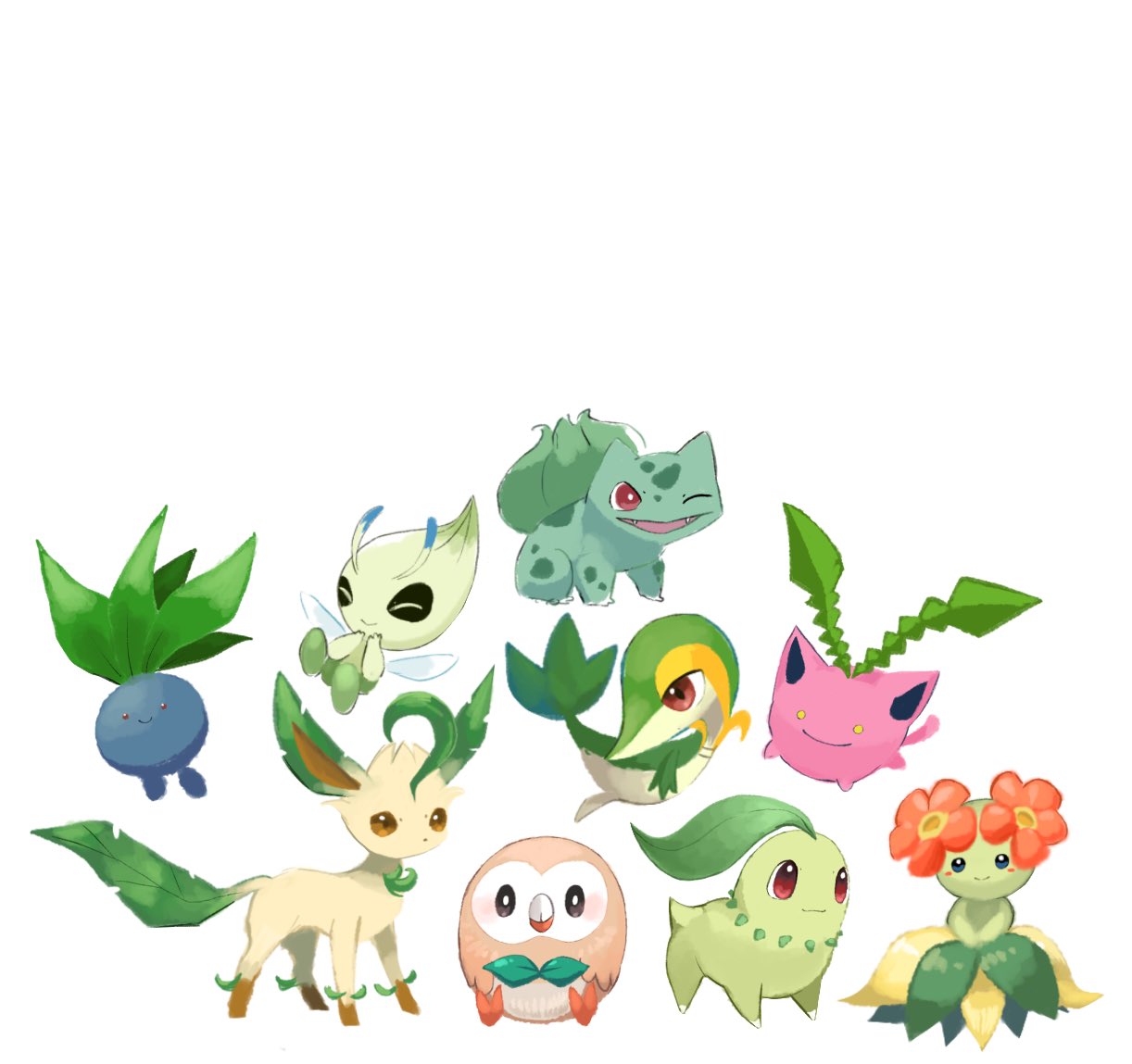 Twitter 上的 花鶏 草ポケモンの日 力尽きたので過去絵まぜてお茶を濁します T Co Hkyyqfb0wo Twitter