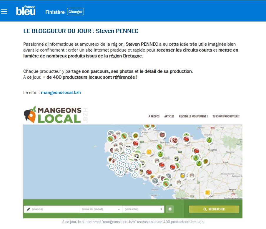 [On est passés à la radio !]

Ça n'est pas la 1ère fois, mais le plaisir de communiquer autour du circuit court en #Bretagne reste intact... de même que la reconnaissance pour France Bleu Breizh Izel, de mettre en avant les initiatives locales.

Merci !

youtube.com/watch?v=trZKnC…