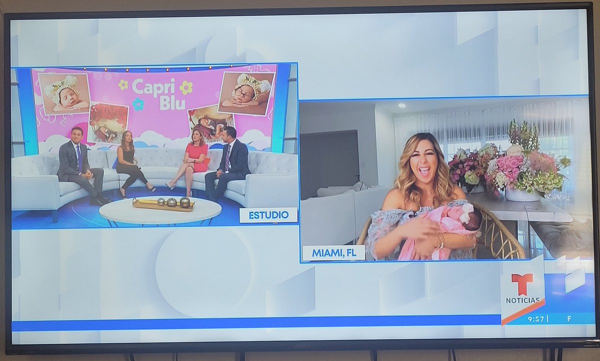 Varon419's tweet photo. @hoydia @TelemundoNI @TelemundoCT  @chiquibabyLA muchas felicidades bendiciónes #CapriBlu @AdamariLopez @arantxaloizaga @nacholozano @CarlosAKTMD Dios las cuide🥰🥰😘😘 https://t.co/HTnuwTixpm
