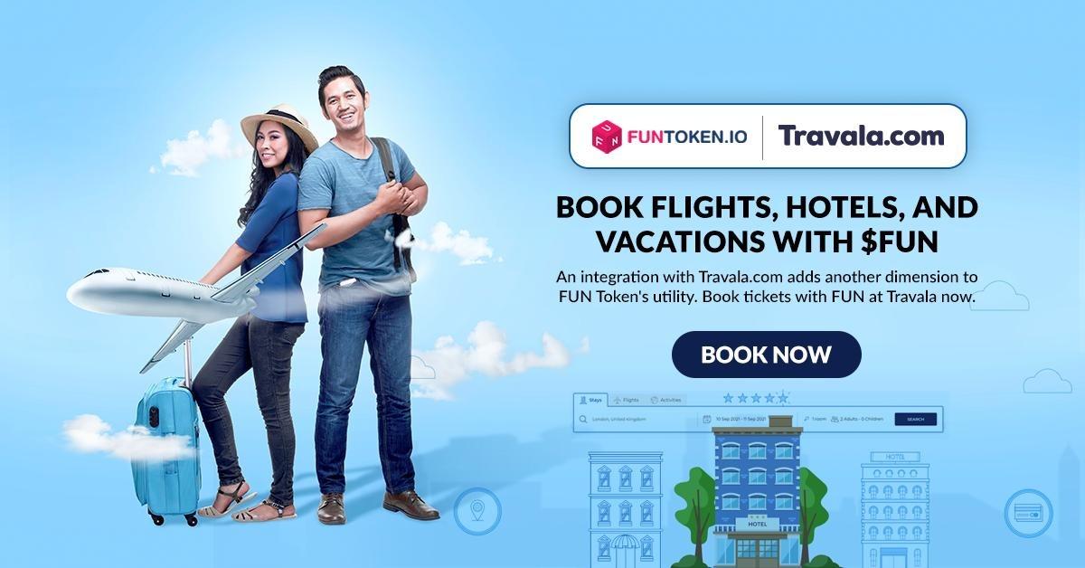FUNtoken_io's tweet photo. Plan your next trip with $FUN at https://t.co/gyTuVDA9Mi!

Use your FUN Tokens to book your vacations at Travala and fulfill your wanderlust. 

#Travel #Wanderlust #Vacation #FUN #iGaming #Casino $FUN #FUNToken https://t.co/HPMkdoIy6f
