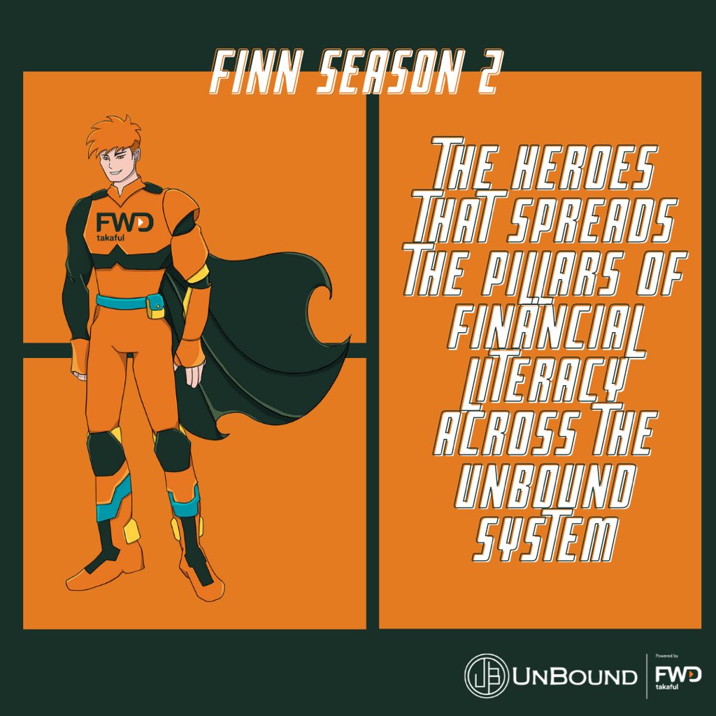 Meet our Hero Finn from UnBound, powered by FWD Takaful! In season 2, Finn is acompanying you in your journey to explore the different AR World and save the System with the Pillars of Financial Literacy.  #FWDTakaful #CelebrateLiving