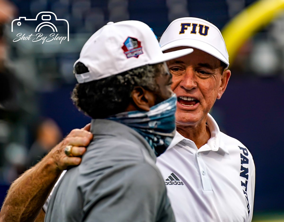 SleeperAth1etes's tweet photo. The greatest safety to ever play the game stopped by the #FIU #Panthers game last night @TwentyER @FIUCoachDavis @DrewDavis_FIU https://t.co/ZneTFpLYJq