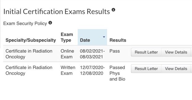 Glad to be done with #radonc written exams! 😎