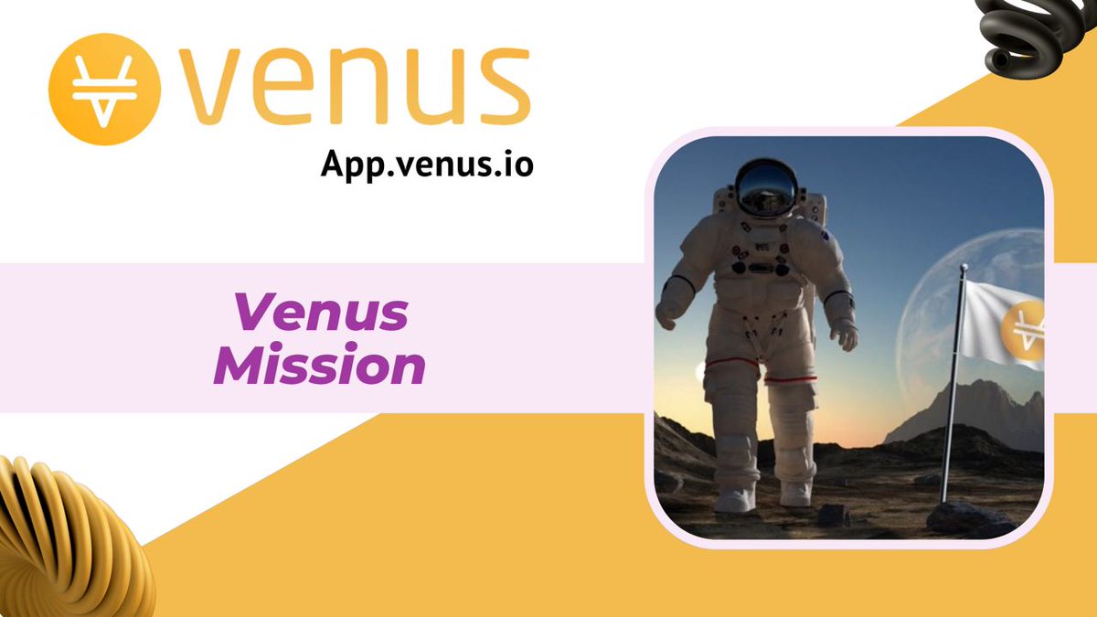 VenusProtocol's tweet photo. Something BIG is coming for our Venus Community to celebrate the launch of #VenusProtocol new $XVS vault! Can you guess what it is? Get those $XVS ready for the Vault Everyone! You won't want to miss this! πππ
#XVS #Binance #BinanceSmartChain #DeFi https://t.co/BUR4elV0pe