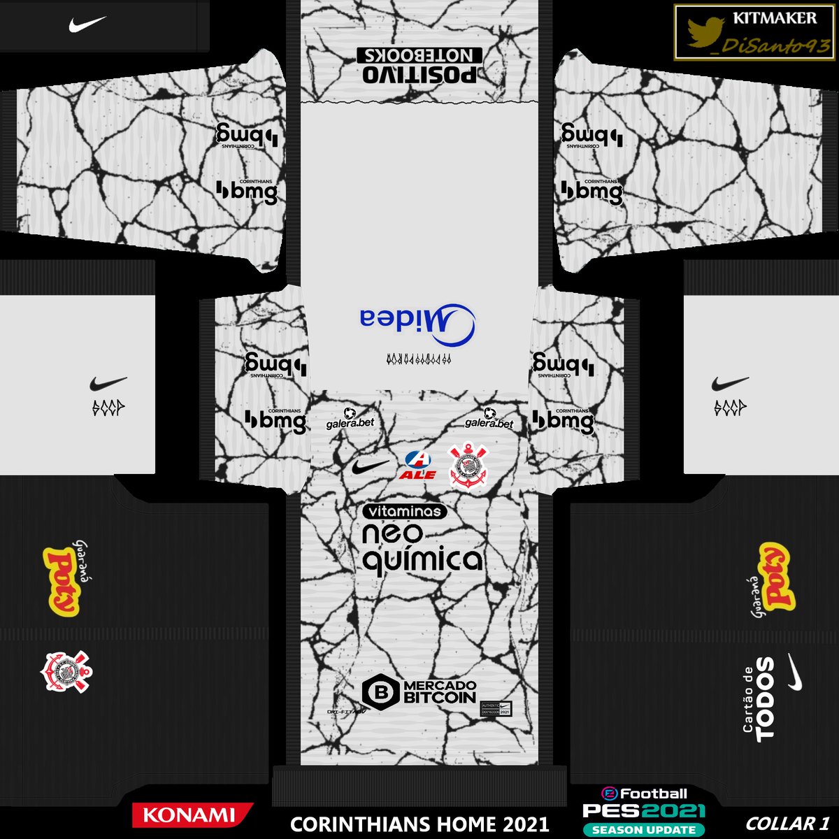 _DiSanto93's tweet image. VOLTEI COMO?

Atualização de kits do @Corinthians para o @play_eFootball disponível para todos em JPEG.

Gosto de usar esse escudo da &quot;Camisa Torcedor&quot;. Não estranhem... rs

#VaiCorinthians #PES2021 #eFootball