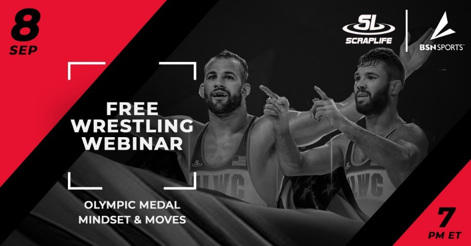 Wrestling coaches, we have two Olympians for you to learn from on Wednesday, Sept. 8th at 6 pm Central.  David Taylor and Thomas Gilman will be our guests to talk moves and their experiences are Olympians.  bsnsports.com/ib/slolympicweb #scraplife #free #theheartofthegame