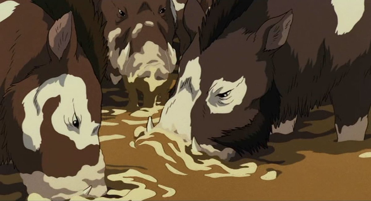 l475r450 もののけ姫のイノシシの戦士もヌタ場で身支度してましたしね。