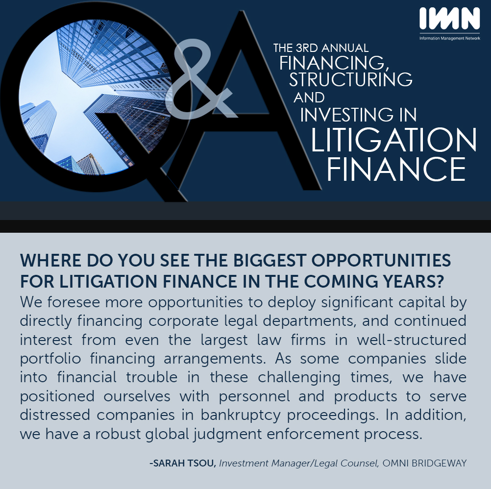 Where are you going to find your next big opportunity? At IMN’s Litigation Finance Summit Sept. 13. spr.ly/6013yITqP
#litigationfinance #finance #conferences #IMNEvents