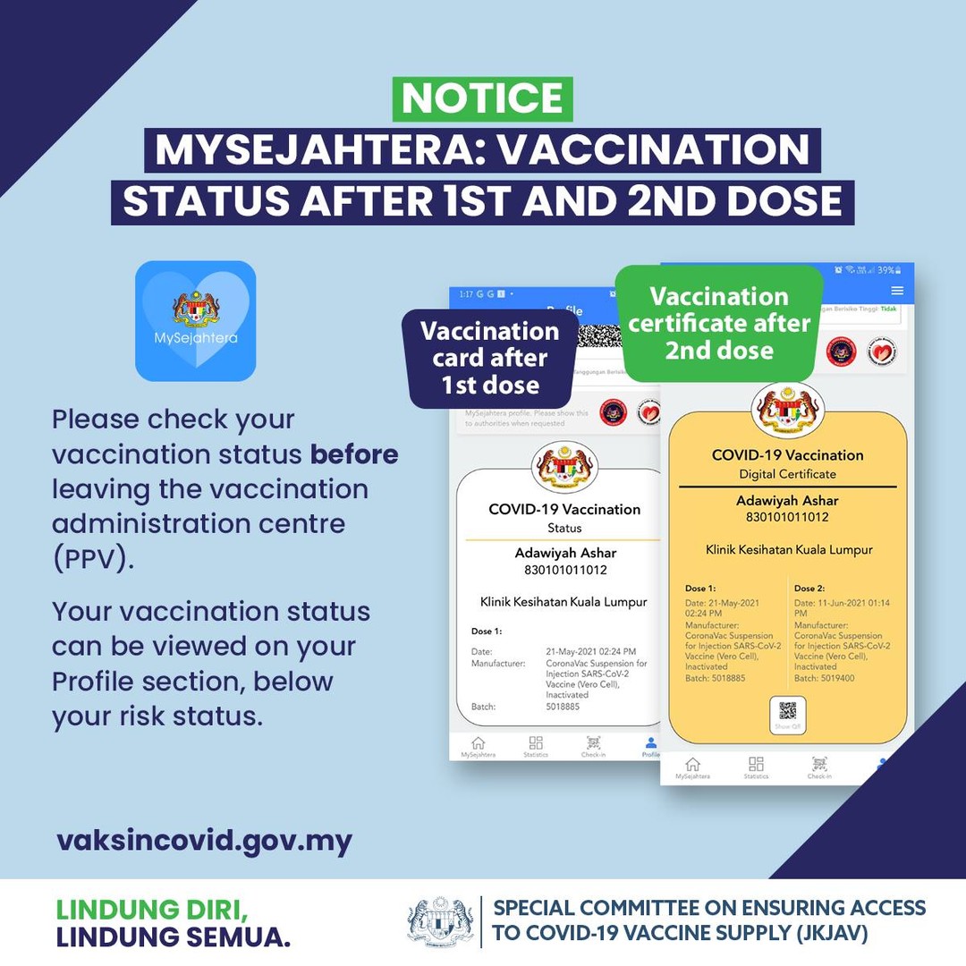 How to get digital certificate for covid vaccination malaysia