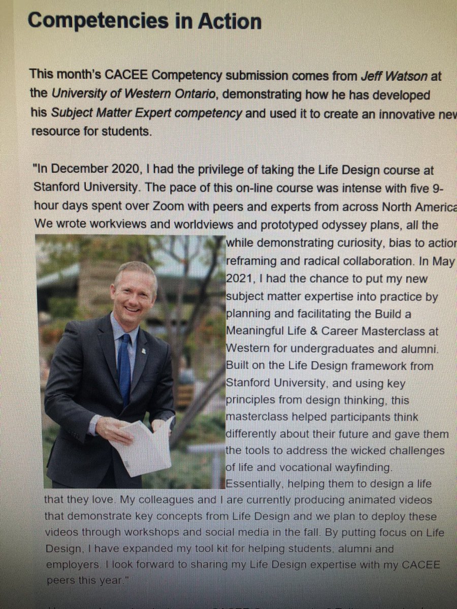 jeffwatson99's tweet photo. Look Mom … I’m famous! Thank you @followCACEE for sharing this quick profile about how I am putting my #lifedesign competencies into action at @WesternU @westernuSE https://t.co/WCD5k3Vw1W