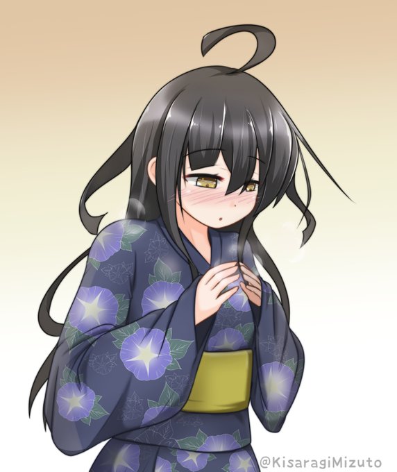 滑り込みゆかたみっか#艦これ #三日月#毎月3日はみっかの日 