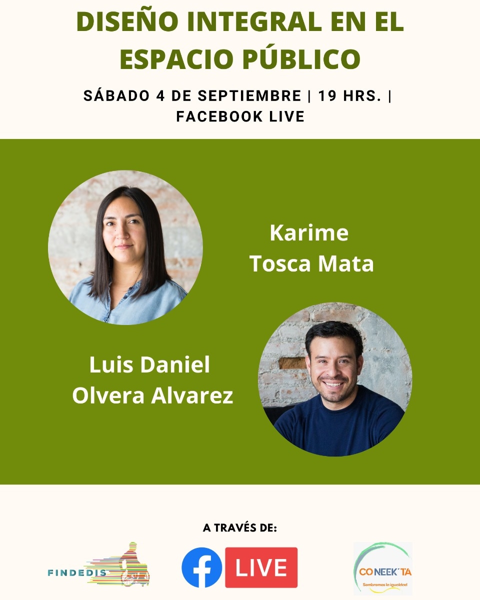 findedis's tweet image. DISEÑO INTEGRAL EN EL ESPACIO PÚBLICO

SÁBADO 4 DE SEPTIEMBRE | 19 HRS. | FACEBOOK LIVE.

Invitados:

-Karime Tosca Mata

-Luis Daniel Olvera Alvarez

A través de Co-NEEK&apos;TA y #FINDEDIS