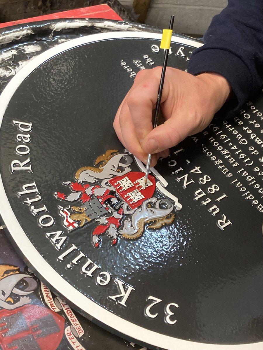 Traditional metal casting vs engraved stainless steel. Both have their uses. We are expert at both. We ensure our work is of outstanding quality. If you required any signs, memorials, plaques, memorials, house signs, town trails please get in touch - quotes@falon-nameplates.co.uk
