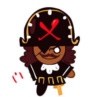 <a href="/CharlaSeabright/">Charlatan Seabright</a> Oh, uh, Cookie Run is a mobile game I enjoy playing, with a lot of varied design for its Cookie characters.

I'd say you remind me most of Pirate Cookie, for reasons beyond the obvious, I think.