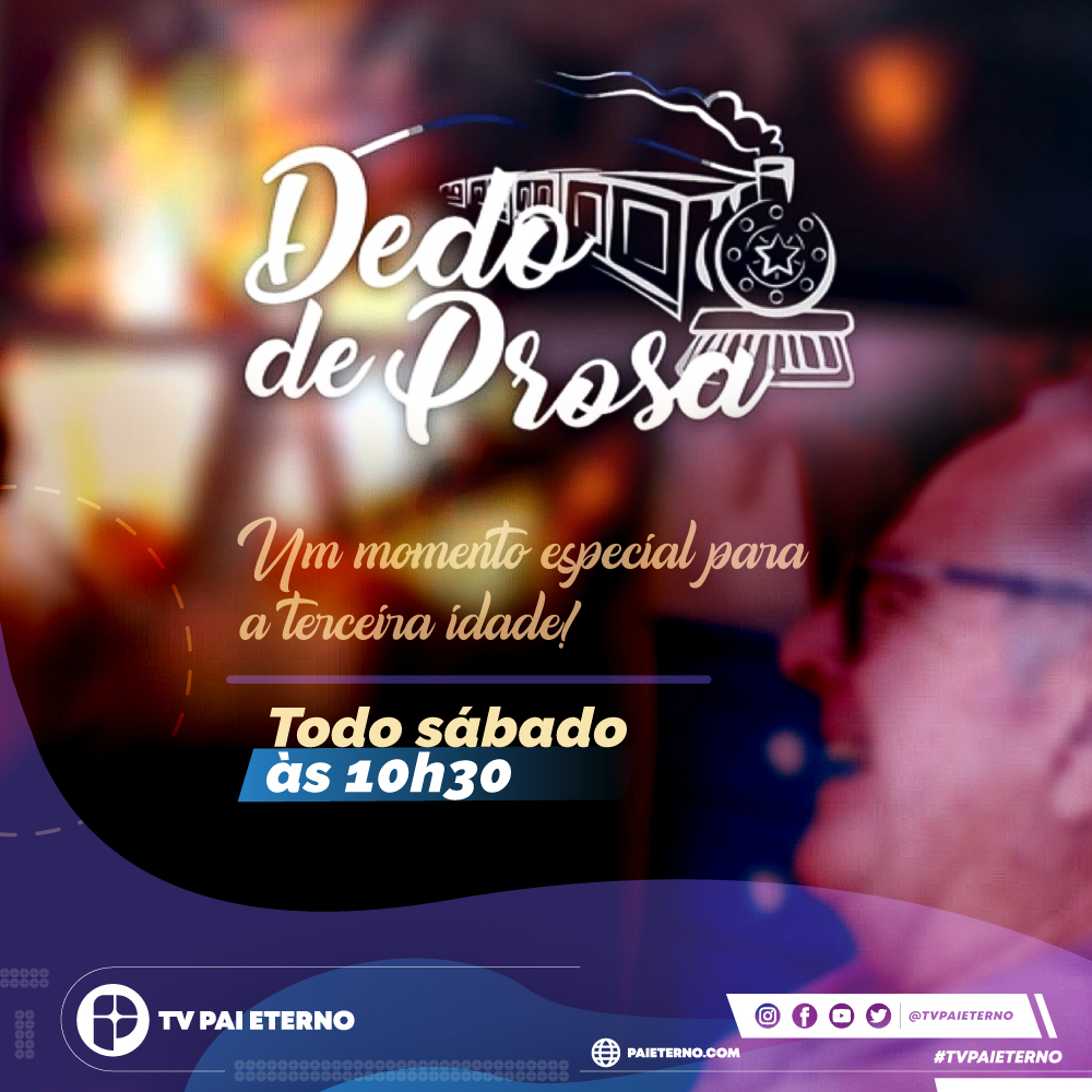 TVPaiEterno's tweet photo. Então, liga na TV Pai Eterno, às 10h30, e vem ter com a gente um Dedo de Prosa! Juarez Elisiário e dona Nicinha te esperam!
#DedodeProsa #TVPaiEterno #MelhorIdade https://t.co/F3xT1ilPXL