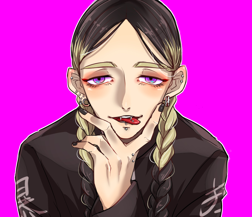 ピアス 推しに自分と同じ位置にピアス開ける あけました 久我のイラスト ピアス 推しに自分と同じ位置にピアス開ける あけました 久我のイラスト