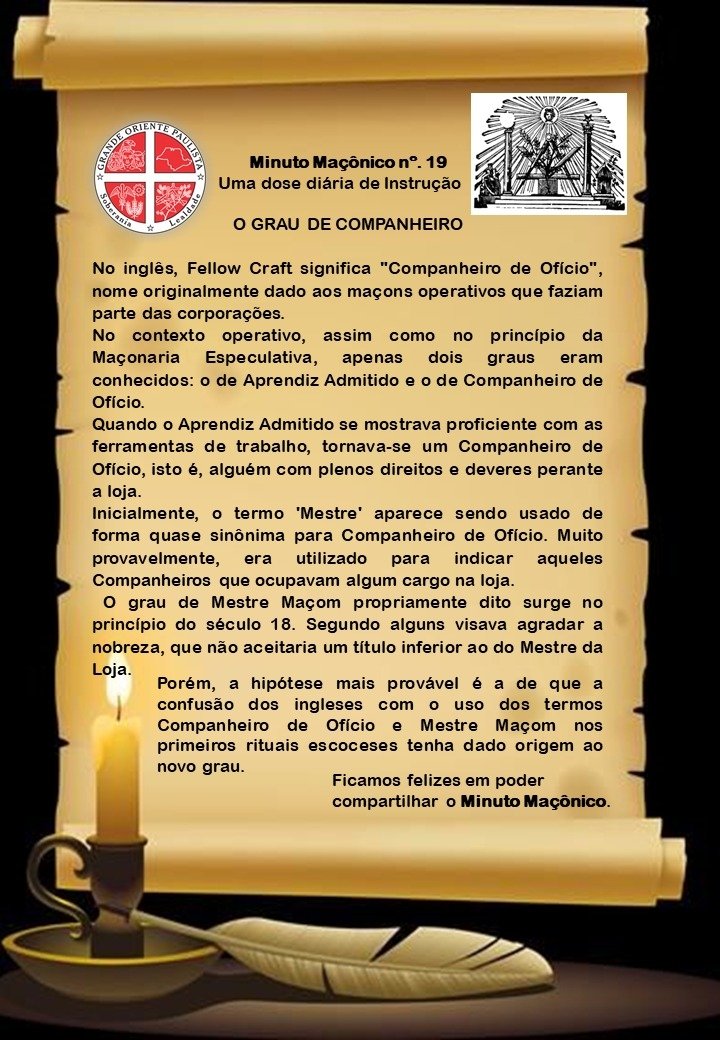 MinutoMaconico's tweet photo. Minuto Maçônico - 19 #minutomaçônico #maçonaria https://t.co/HOE7DynRLJ
