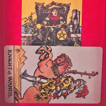 KALIMAOW's tweet photo. #ClarifyingCard for #KingOfCoins/#KingOfPentacles: 
#KnightOfWands 
UPRIGHT: Energy, bravery, passion, fearlessness, nonconformance, inspired action, adventure, impulsiveness, haste https://t.co/bYU5e2RCL3