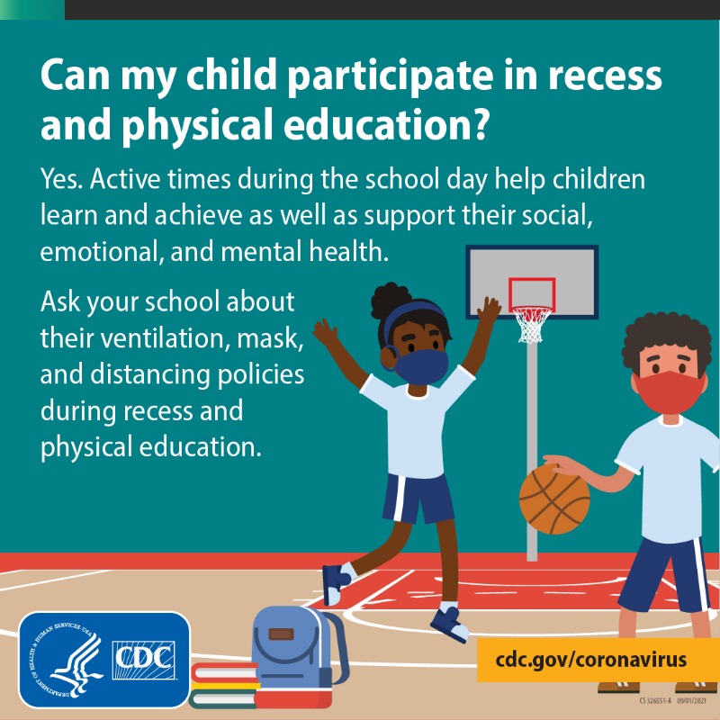 CDCgov's tweet photo. #Parents &amp; caregivers: Check with your school to learn what plans they have in place to slow the spread of #COVID19. Talk to your children about masking, distancing, &amp; frequent handwashing so they can make choices that keep them safer at school. More: https://t.co/lBbMr00fuG.