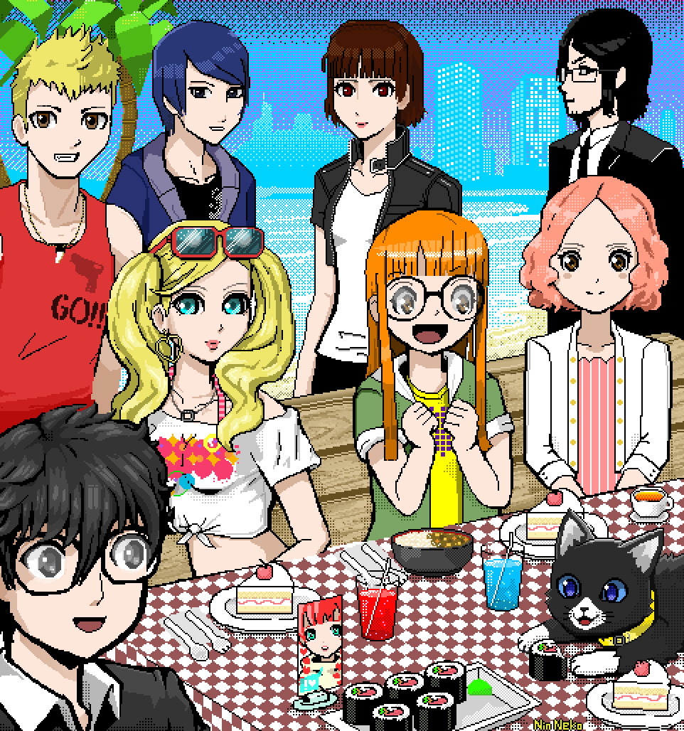 Finally finished my fan art for Persona 5 Strikers. Thanks to Atlus and Sega and Omega Force for this great game. #FanArtFriday #Persona5 #pixelart #aseprite
