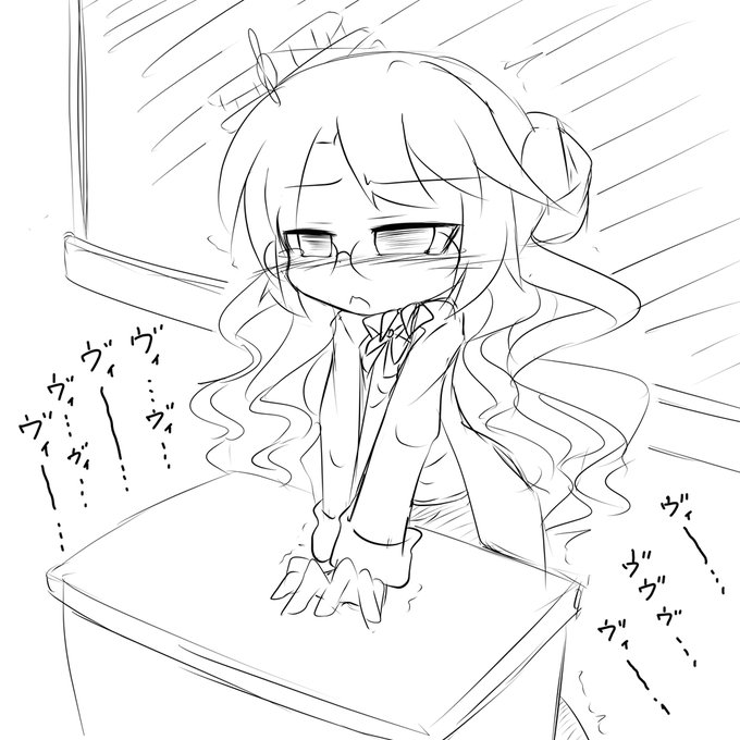 熱心に授業をするラングレー先生のKENZENな落書き。 