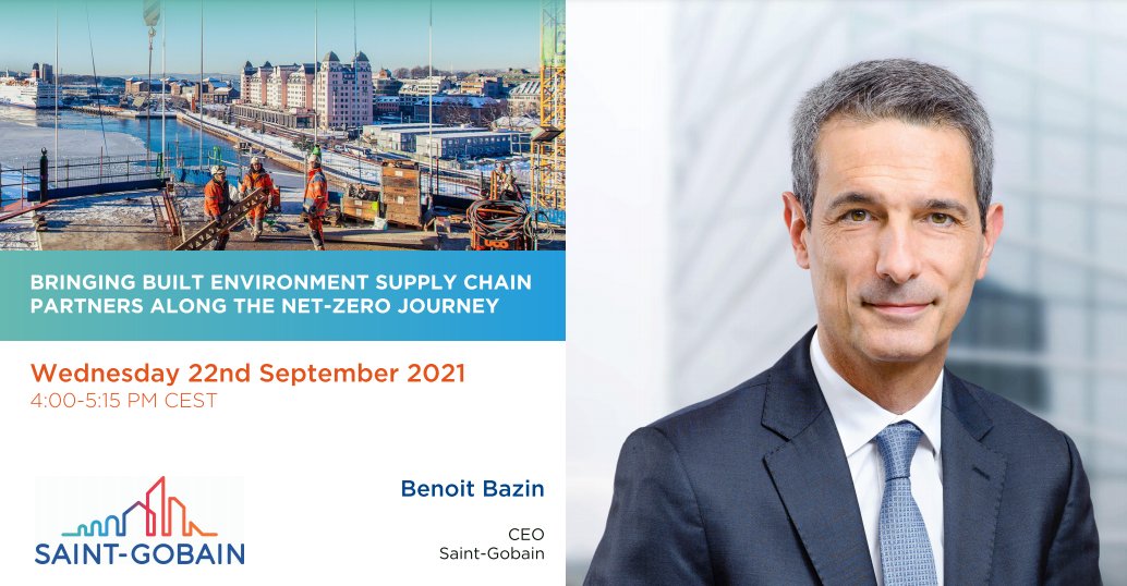 saintgobain's tweet photo. [#BuildingNetZero]
📅We are proud to host the second of a series of events aimed at rallying the built environment sector around a common purpose at COP26 with @kiteinsights.
This session will be hosted by Benoit Bazin, CEO of Saint-Gobain.
➡️https://t.co/aZTqf2h7bp https://t.co/C2A98Crvbq